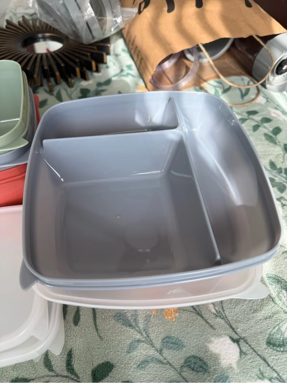 Sets of different Tupperware